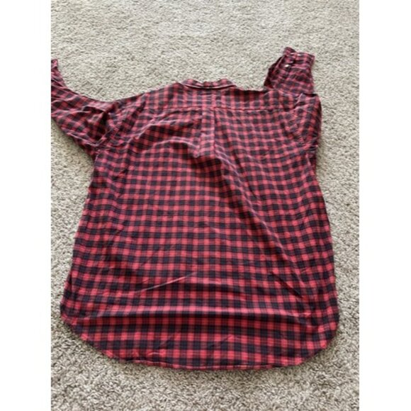 Vintage Tommy Hilfiger Shirt Mens Plaid Button Up Striped Crest Y2K Size XL - Picture 13 of 14